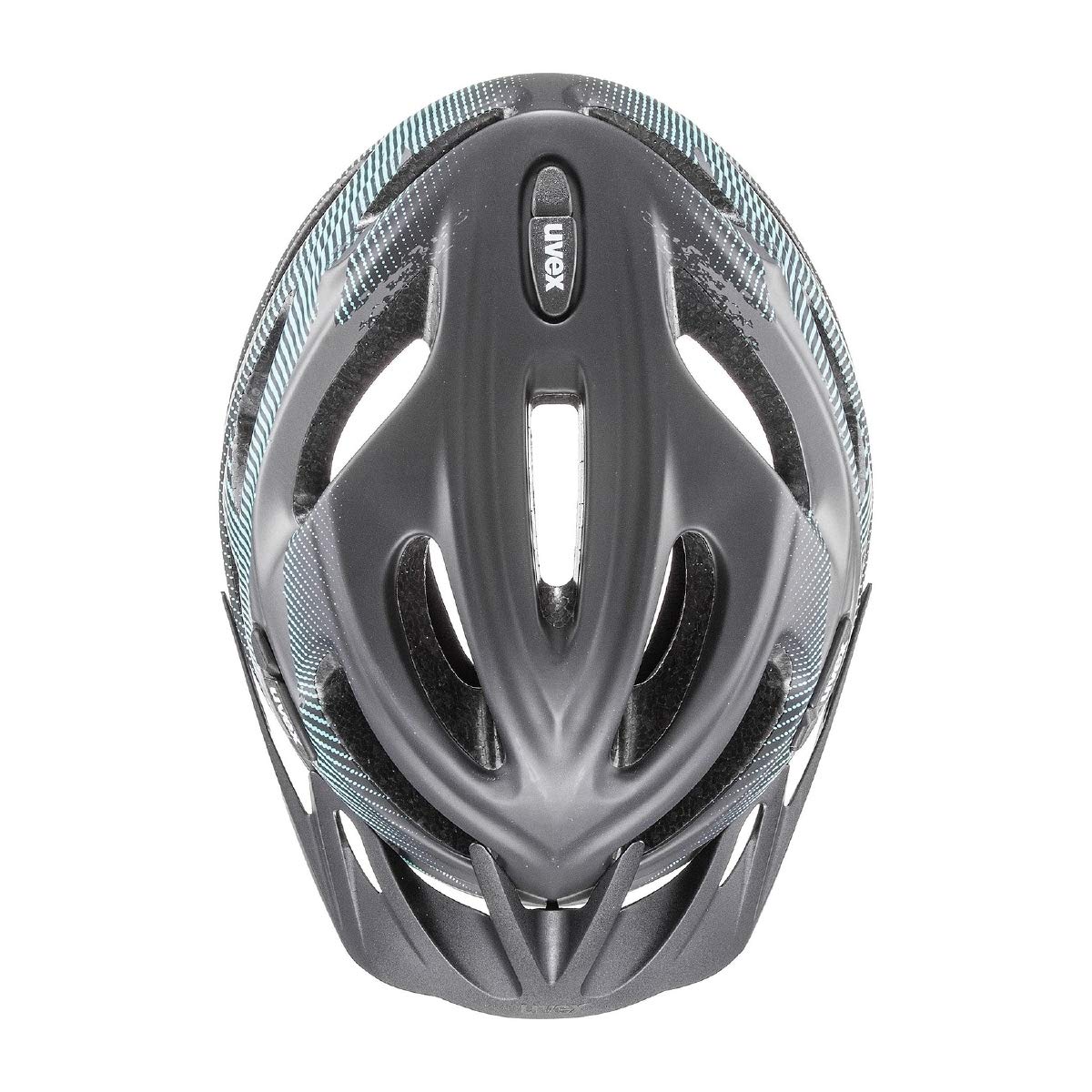 uvex Onyx cc Fahrradhelm, Black Teal matt, 52-57 cm | individuelle Größenanpassung - waschbare Polster - Polycarbonat-Schale mit EPS-Kern