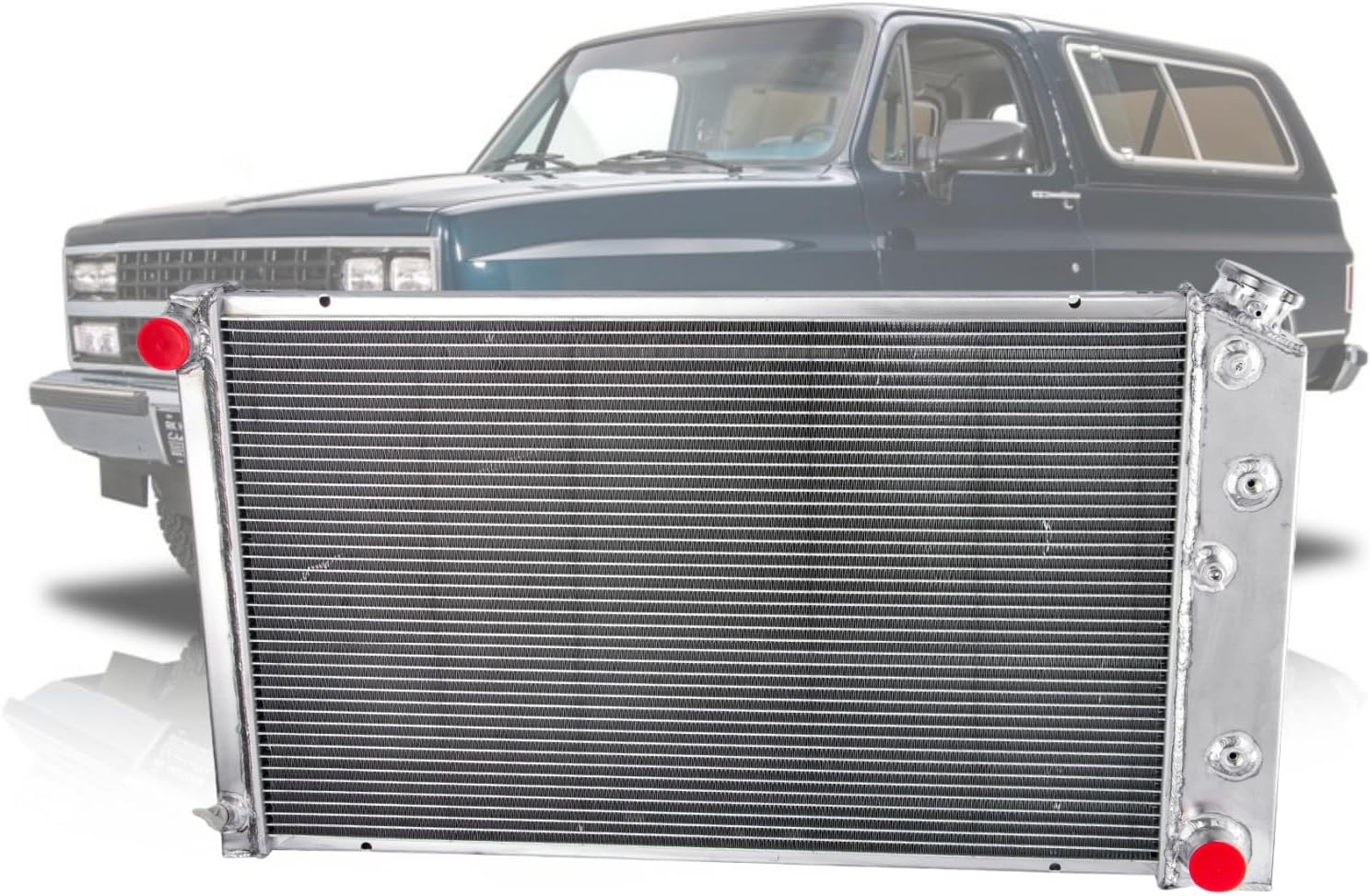 3 Row Aluminum Radiator Compatible with 1970-1987 Chevy/GMC C/K/G-Series C10 C20 C25 C30 C3500 K10 K20 Nova Camaro Blazer 1971 1972 1973 1975 1980 1983 1985 radiators