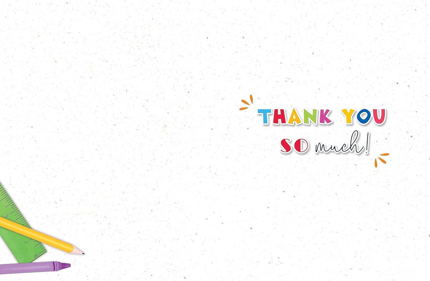 Piccadilly Greetings Thank You Teacher Teaching Assistant Card Notepad - 8 x 6 inches
