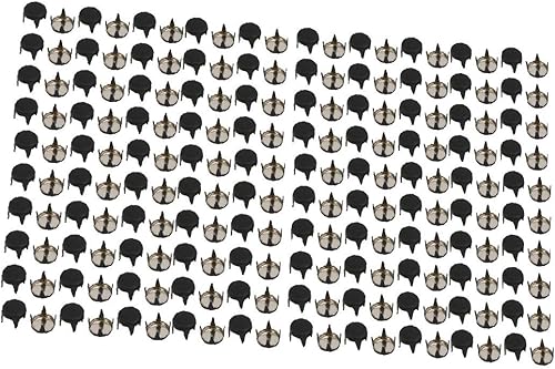 X-DREE 200pcs 6mm DIY Flat Head Paper Brad Black for Scrapbooking Craft(200pcs 6mm bricolaje cabeza plana papel negro Brad para Scrapbooking Craft
