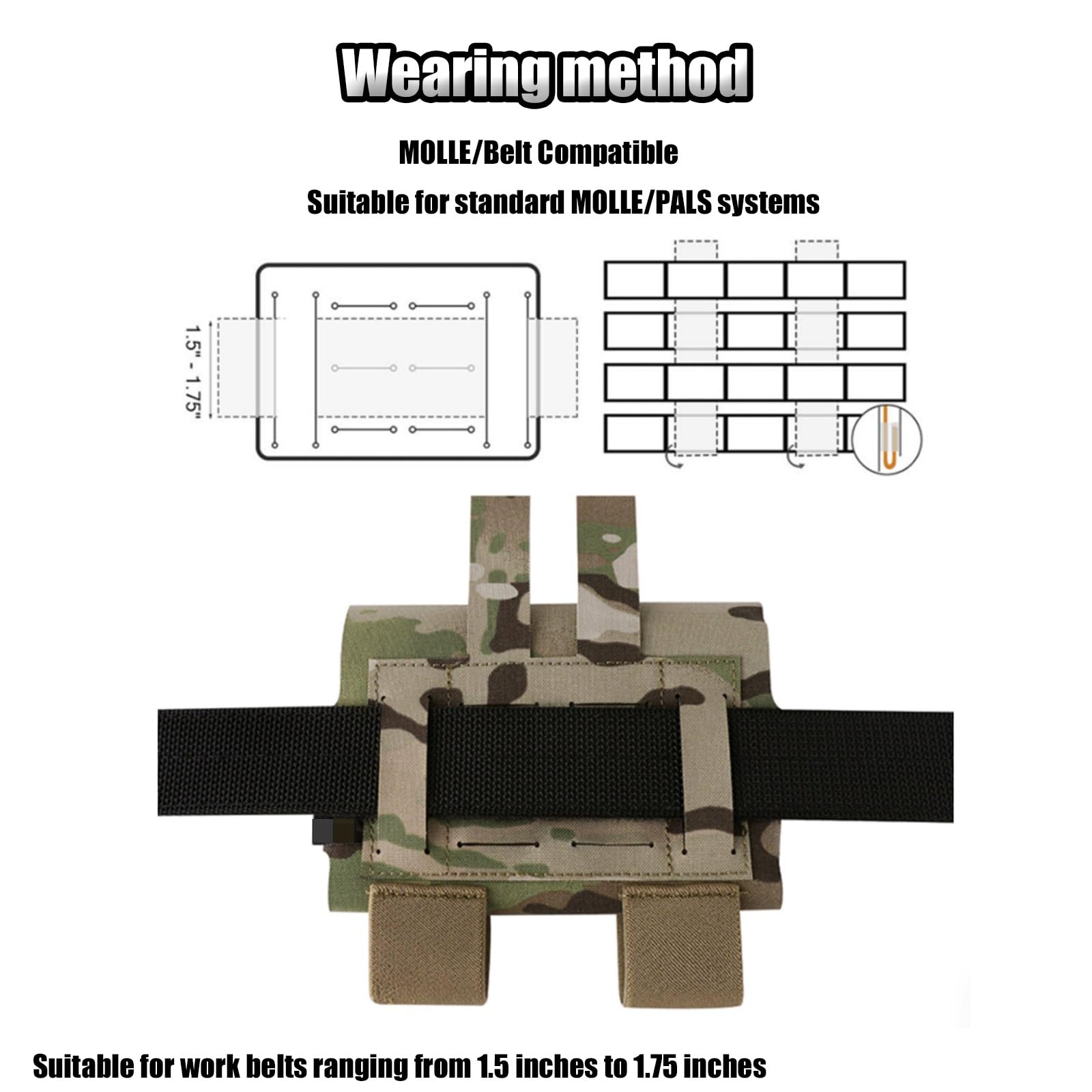 Bolsa Médica Táctica IFAK, Kit Militar de Primeros Auxilios Molle para Microtraumatismos, Compatible con Airsoft Táctico, Deportes Al Aire Libre y Caza