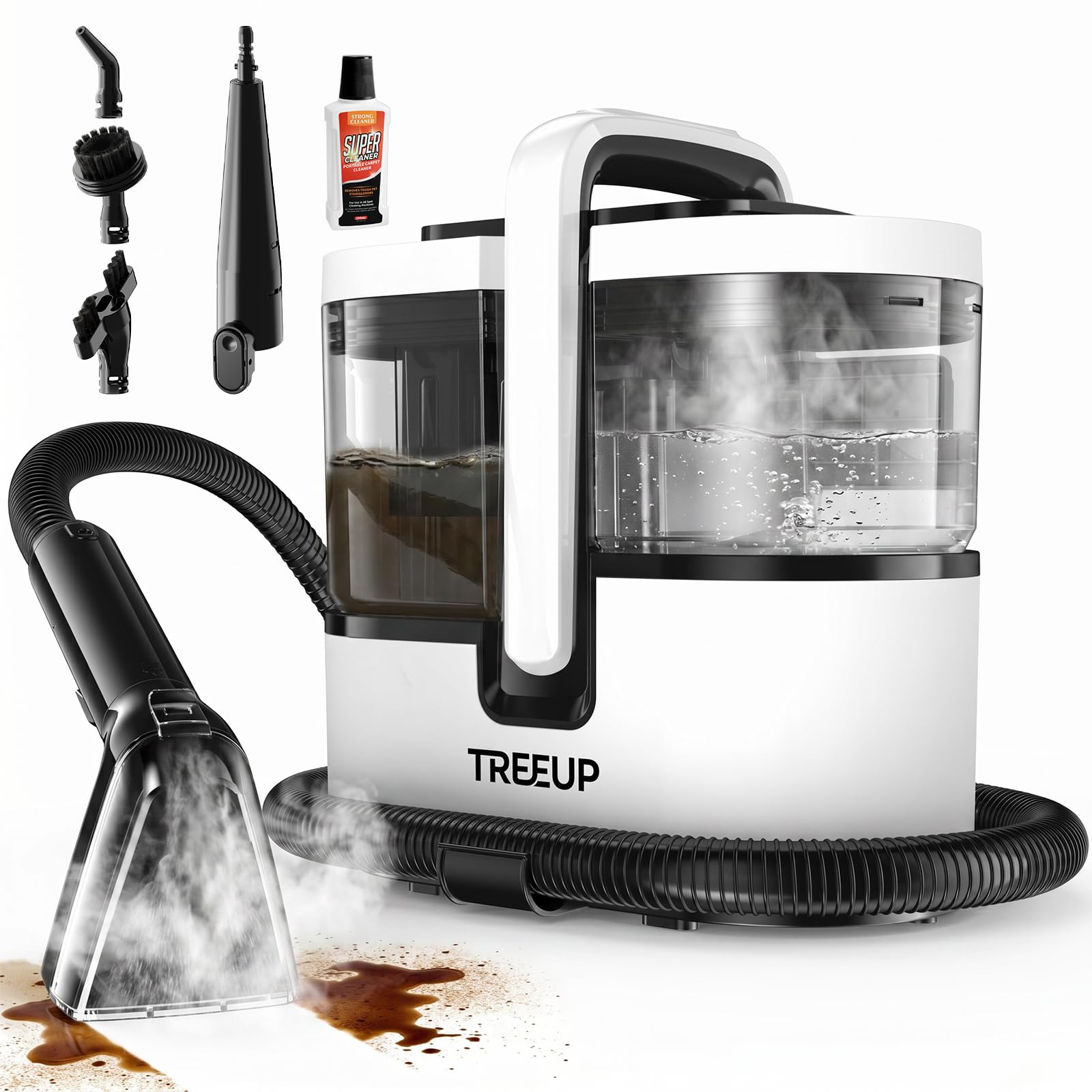 Photo 1 of Upholstery Steam Cleaner Machine Portable Carpet Spot Cleaner with Heating Techology