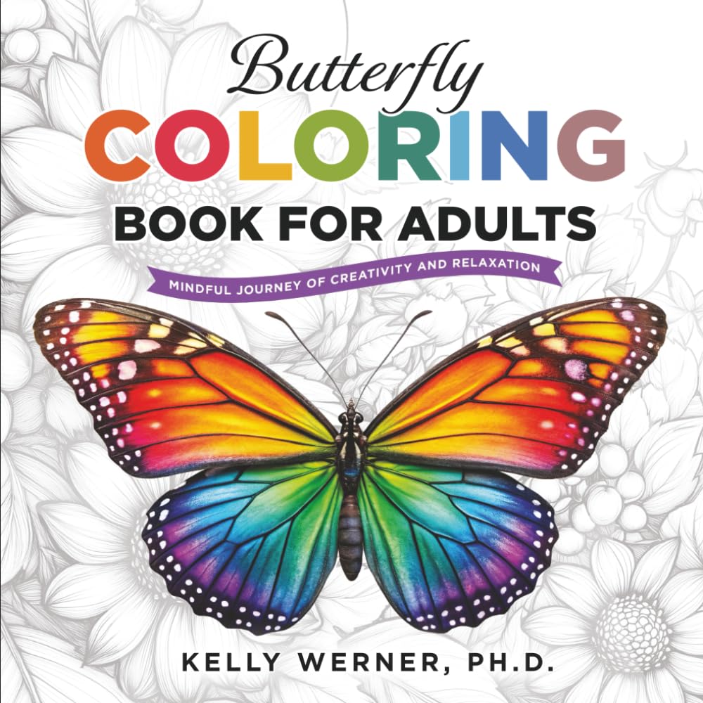 Butterfly Coloring Book For Adults: Mindful Journey of Creativity and Relaxation