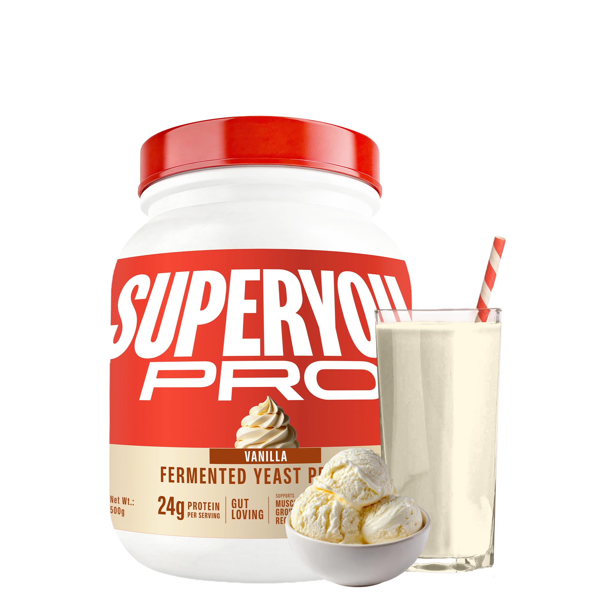 Superyou Pro Fermented Yeast Protein Isolate Kesar Badam 1kg | 24g Protein/Serve | No Bloat, Heat-Stable | Easy to Digest | Gut Friendly | PDCAAS of 1 — Amazon image 10