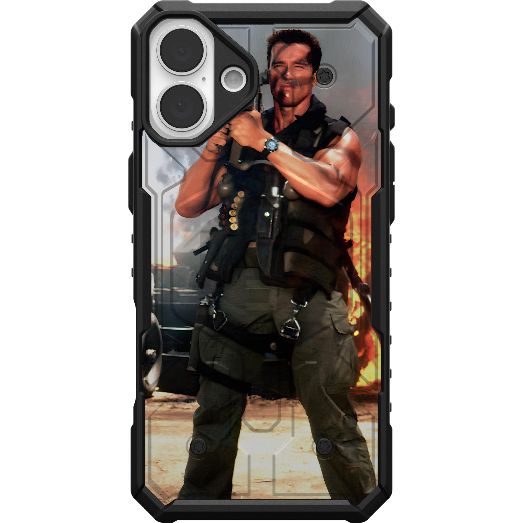 EGO TACTICAL UAG Urban Armor Gear Case Compatible with MagSafe for iPhone 16 [6.1" Screen] Limited Edition Printed in The USA Commando Rocket Launcher RPG