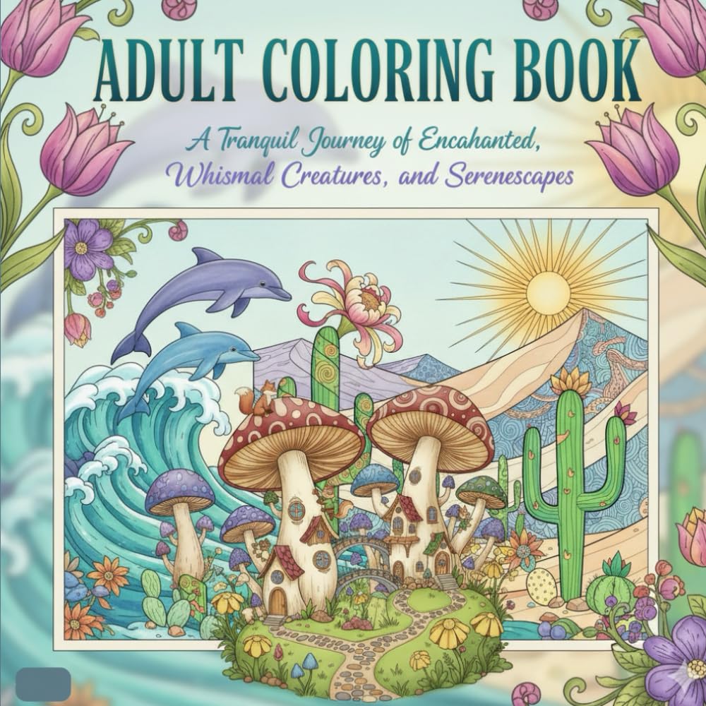 Calm & Create: A Mindful Adult Coloring Book for Stress Relief and Relaxation: Intricate Designs for Relaxation, Mindfulness, and Creative Stress Relief