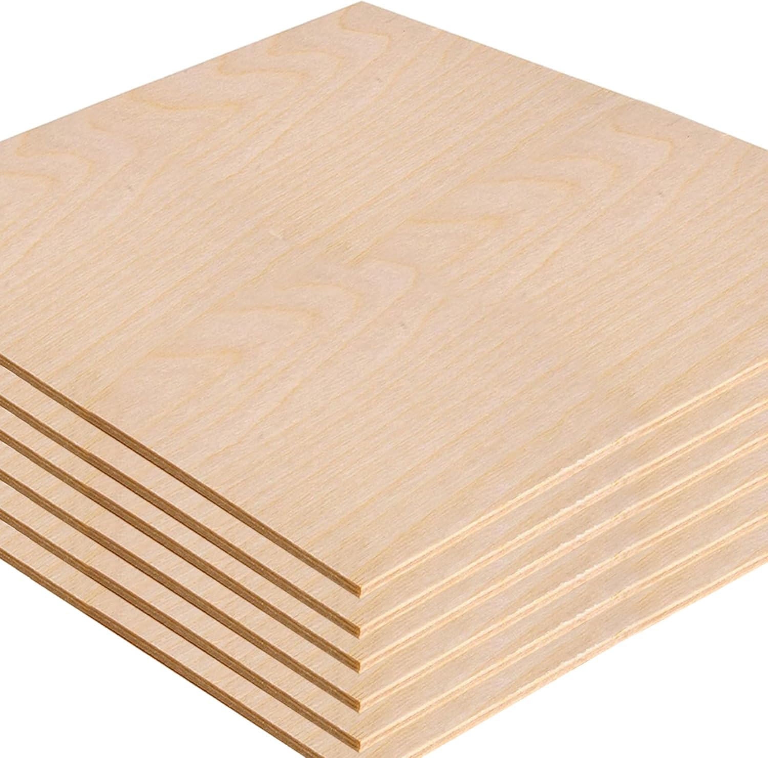 Madera contrachapada de abedul báltico de 3 mm x 30 cm x 30 cm, grado BBB (3 unidades) para artes y manualidades, escuela y bricolaje, pintura, grabado de madera, combustión de madera y proyectos