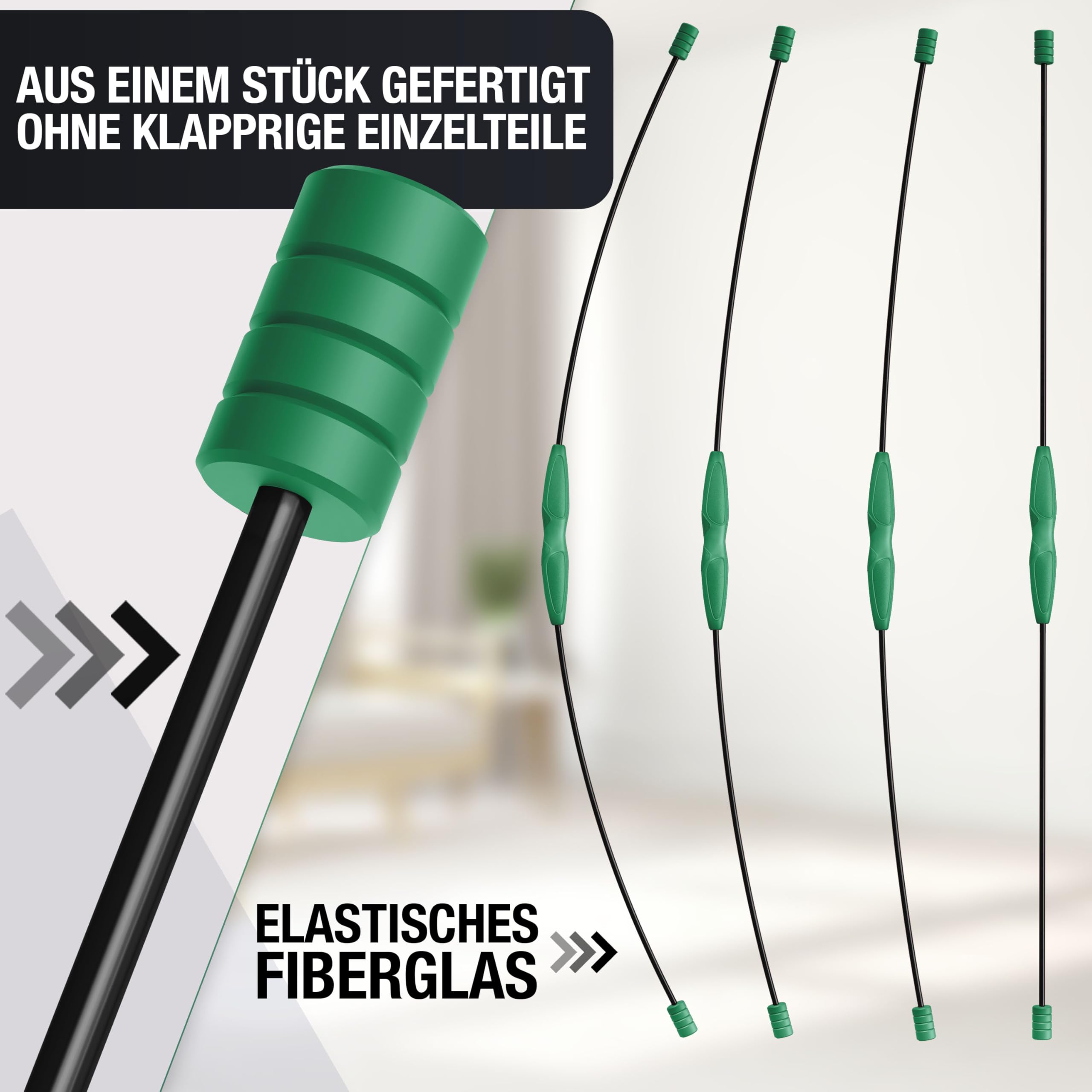 NAJATO Sports Schwingstab – Swingstick inkl. E-Book (PDF Datei) – Wackelstab mit verstellbaren Gewichten – Für Physiotherapie & Fitness
