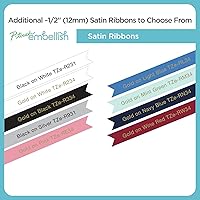 Vista 6 de Brother P-touch Embellish Cinta de impresión negra sobre encaje plateado con patrón TZEMPSL31 – ~1.3 cm de ancho x 4 m de largo para usar