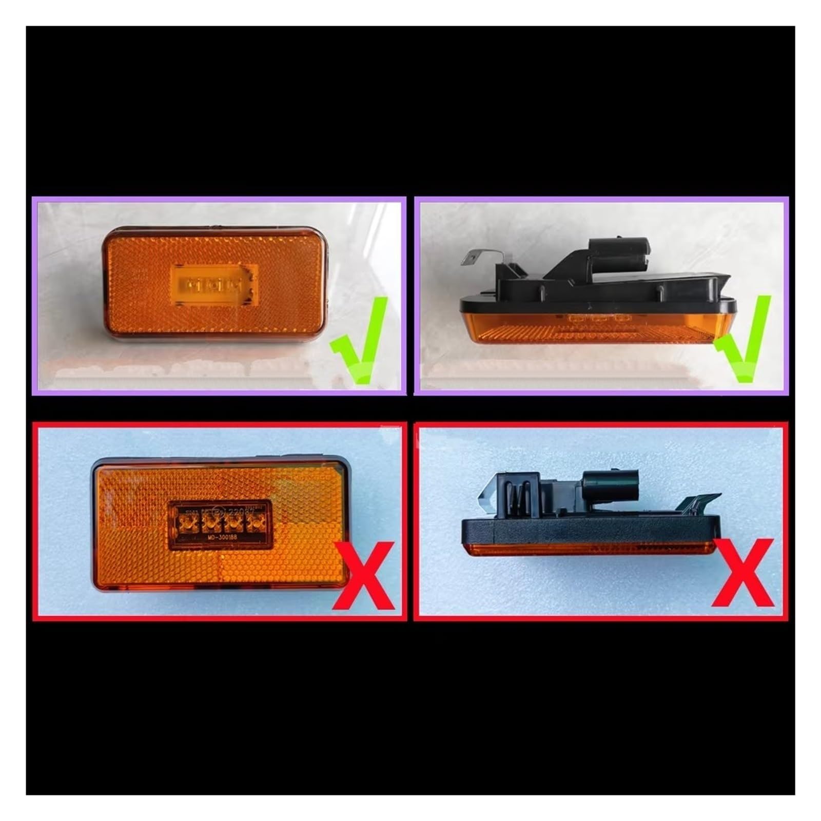Intermitentes Laterales Accesorios Para Camiones Scania GPR Piezas Accesorios Para Automóviles Luz LED De Posición Lateral De 24V OEM 1737413 Luces Señal Giro Dinámicas(8Piece)