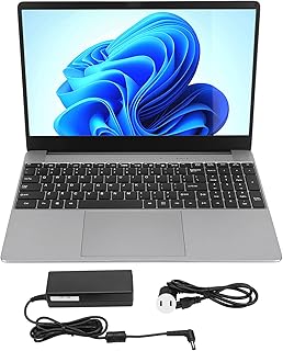 Laptop de 15,6 Polegadas, para Processador Intel I7, 8 GB de RAM, SSD de 256 GB, 4 Núcleos, 4 Threads, Tela FHD 1920 X 1080 Com Luz de Fundo do Teclado, Laptop Portátil para (8+256G Plugue UE)