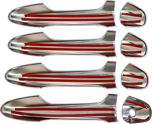 Miniatura 2 de Cubiertas exteriores para manijas de puerta compatibles con Toyota RAV4 2013-2018, 2016-2021 para Toyota Tacoma, 4 piezas, accesorios para manijas