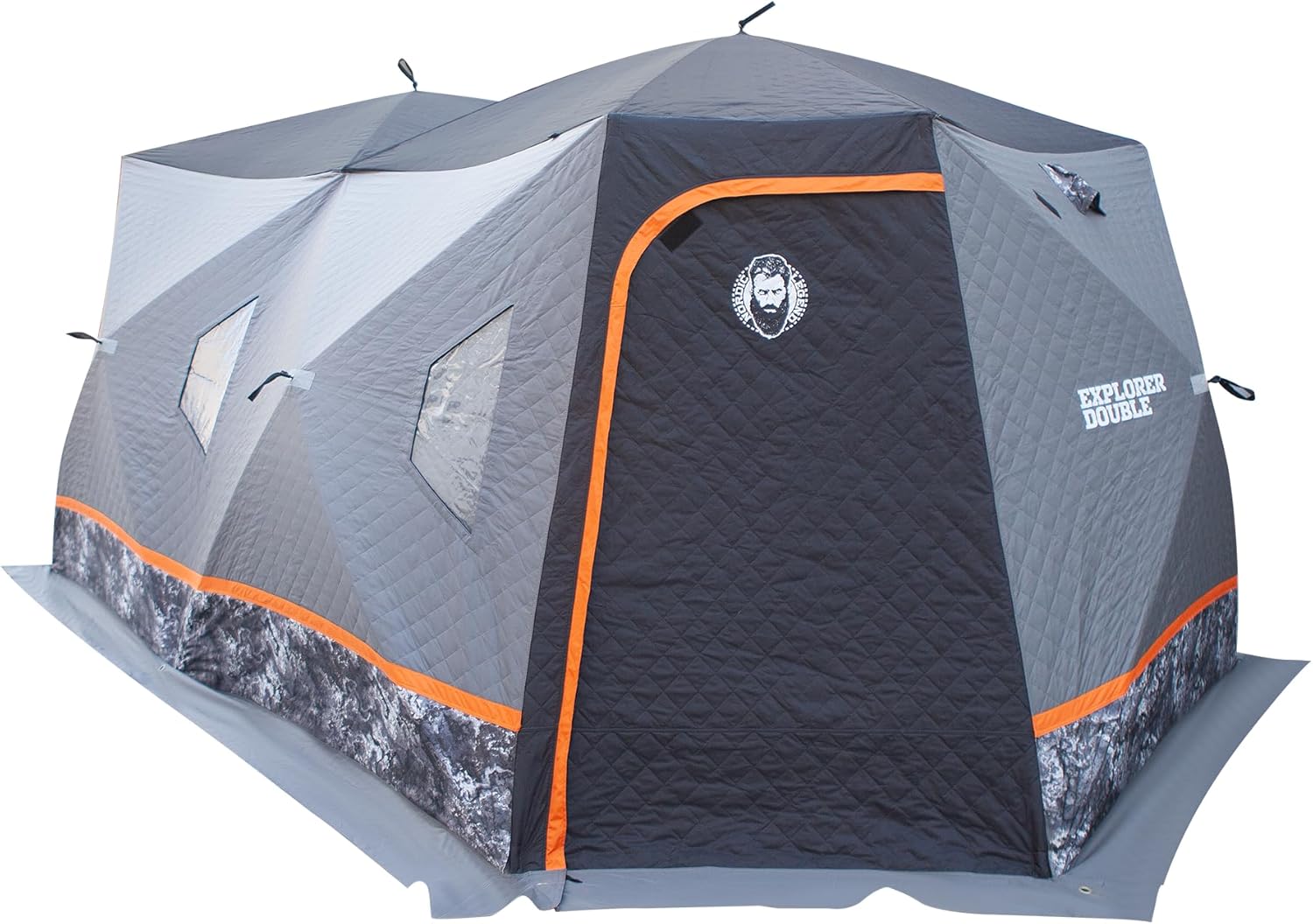 Nordic Legend Explorer Series Wide Bottom Insulated Ice Shelter, 6-8 Person Ice Fishing Tent for Ice Fishing