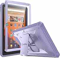 Fintie Shockproof Case For Fire Max 11 (13th Generation, 2023 Release), [Tuatara] Rugged Unibody Hybrid Kickstand Cover With Built-in Screen Protector, Black - Foto 11