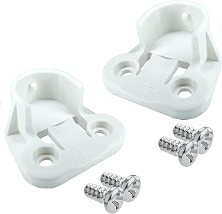 2X Halter verstärkt Kleiderstange für IKEA Pax KOMPLEMENT Stange Ersatzteil, Kleiderschrank, weiß