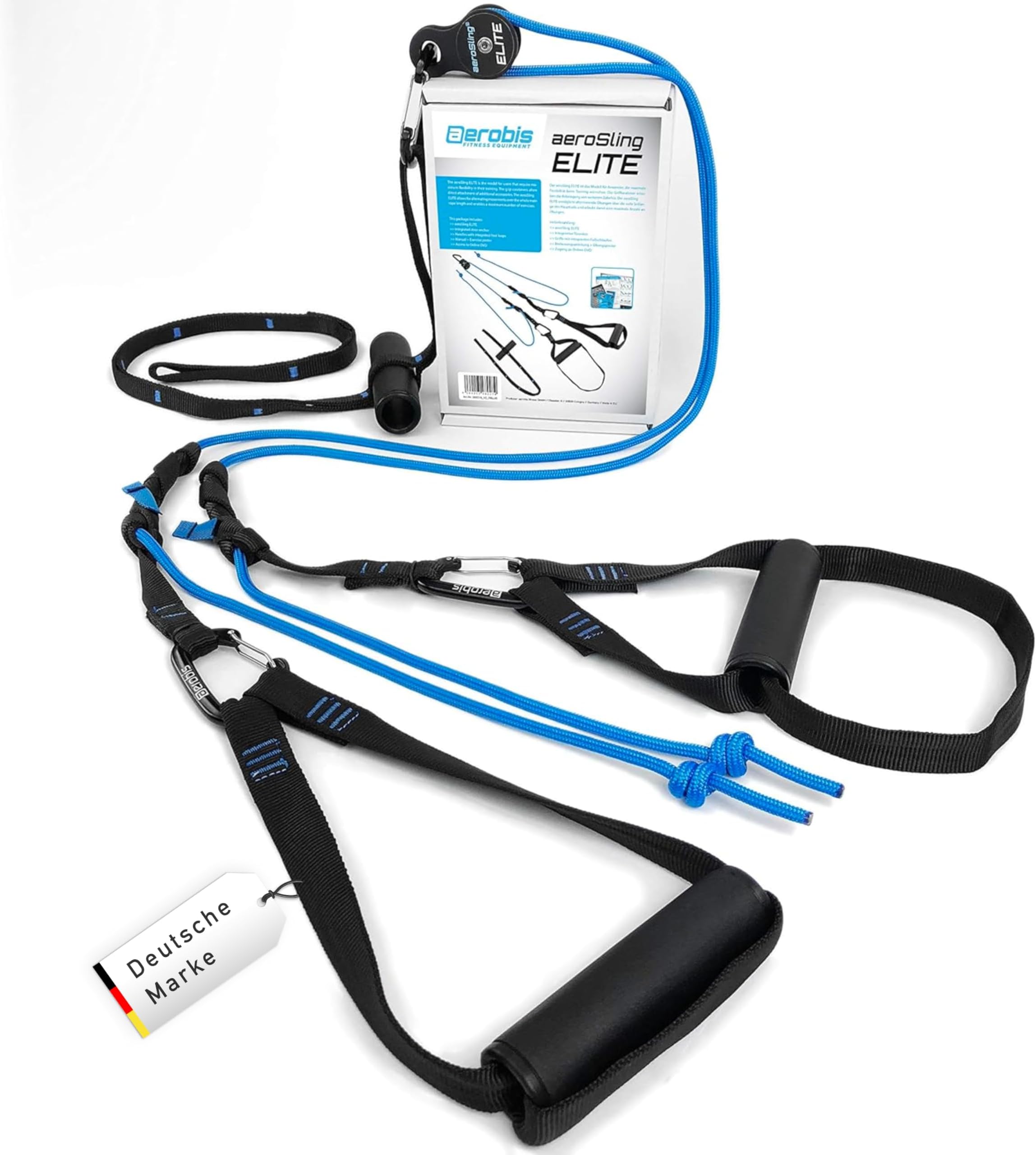 aeroSling ELITE Plus, Pulley Suspension Trainer with Online Fitness DVD, Premium Quality