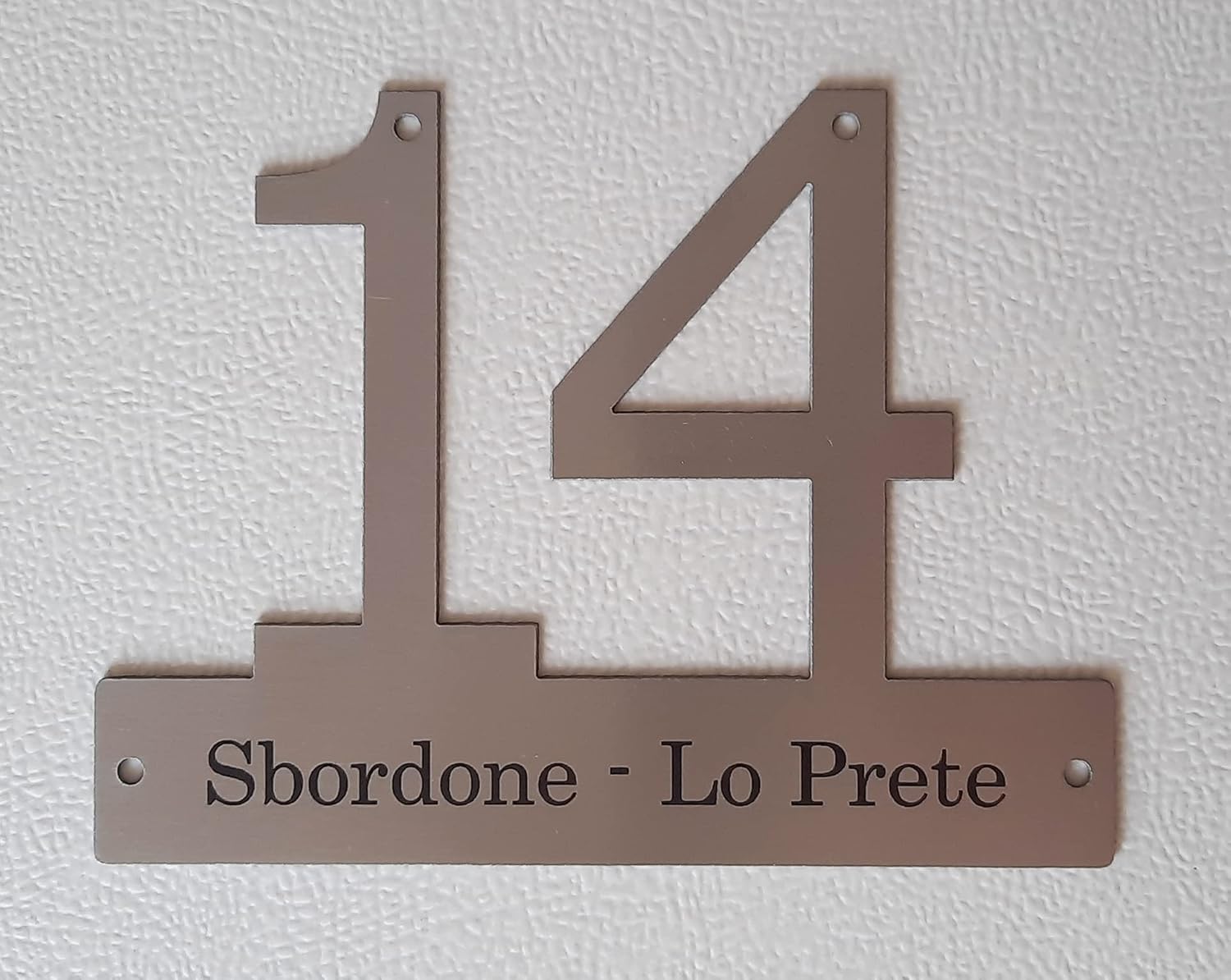 Targa Numero Civico Guizzo Creart - Acciaio Inox, 10x10 Cm, Personalizzabile, Made In Italy - Foto 8