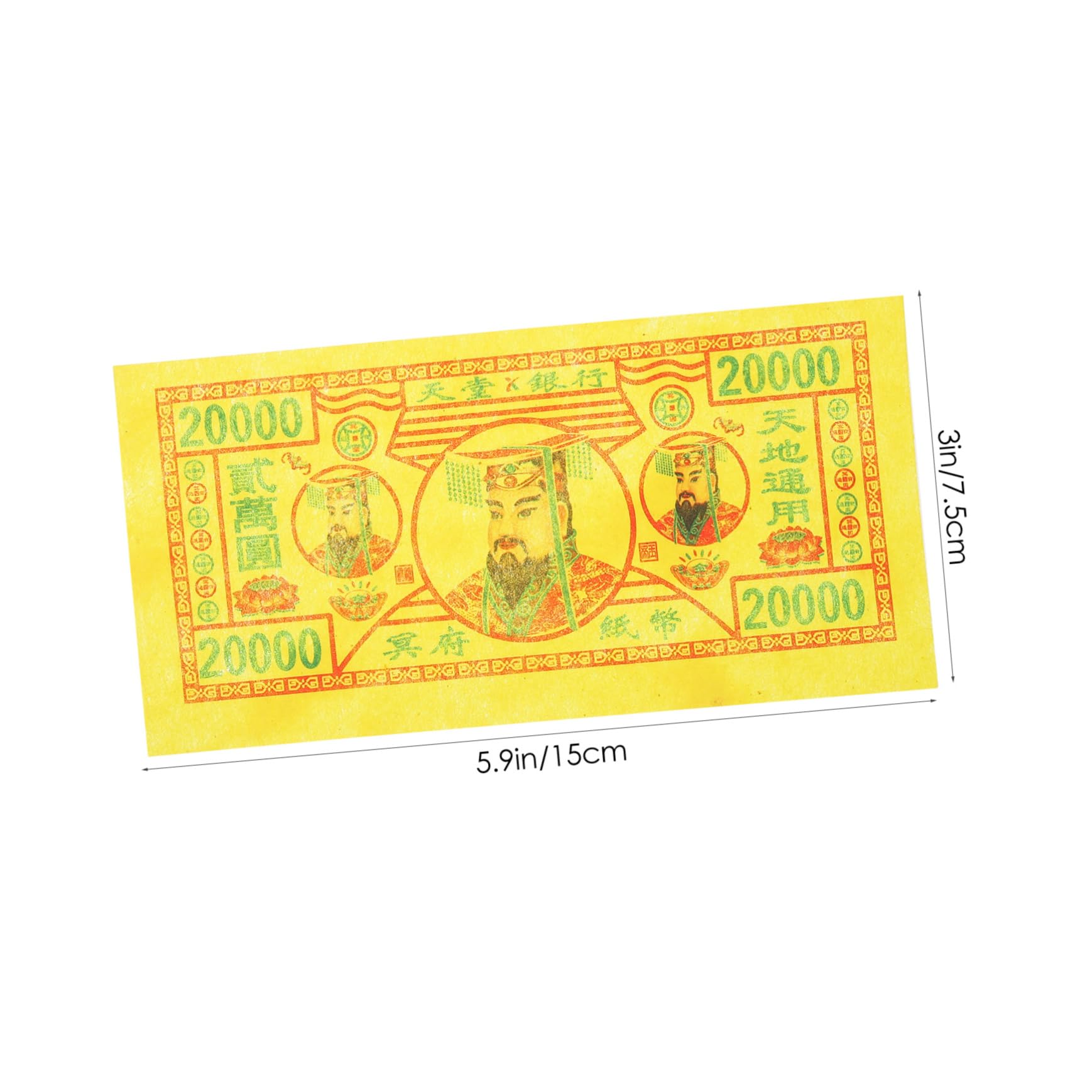 HOMSFOU 350Sheets Paper Traditional Ancestor Money for Worship and Role Playing Versatile Funeral Supplies Design with Random Denominations for Qing Ming