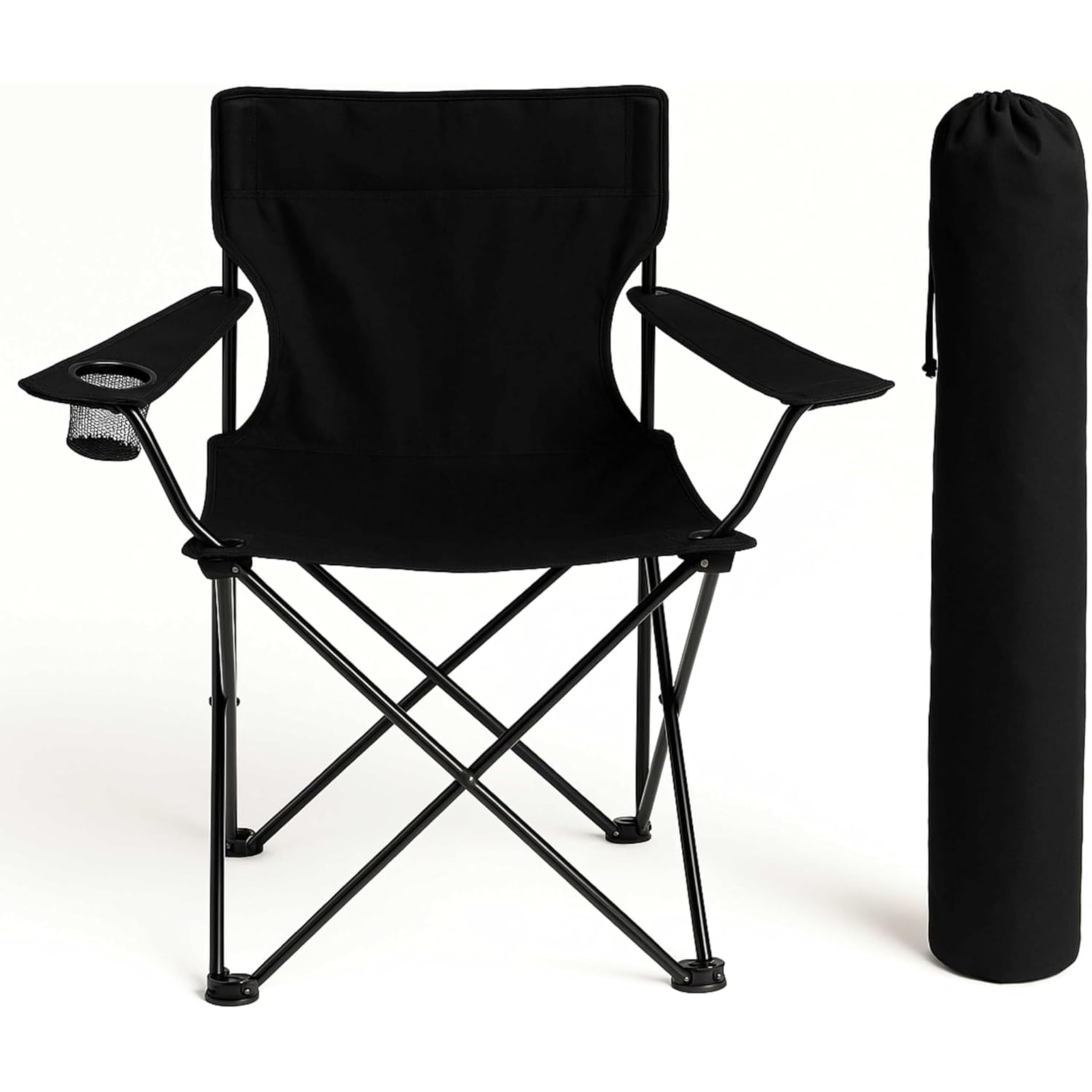 ALAYSTAR Folding Camping Chair Portable Outdoor Seat with Cup Holder