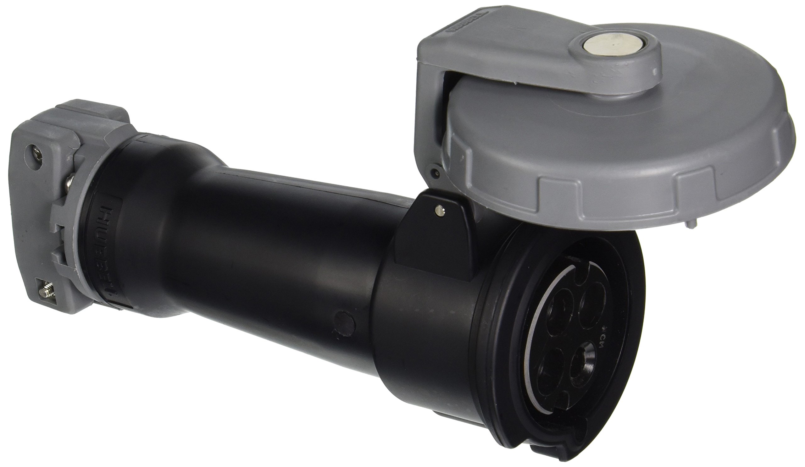 Hubbell HBL430C5W Pin and Sleeve IEC Connector, 3 Pole, 4 Wire, 30 amp, 3 Phase, 600V, Watertight