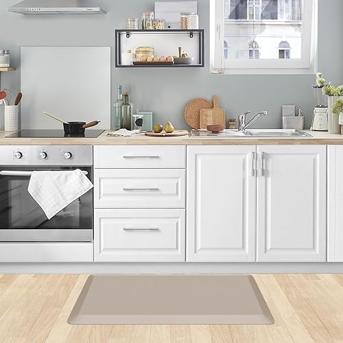 Miniatura 279 de KitchenClouds - Tapete antifatiga acolchado para cocina, impermeable, antideslizante, cómodo, para escritorio de pie, fregadero y oficina, 17.3 x 39