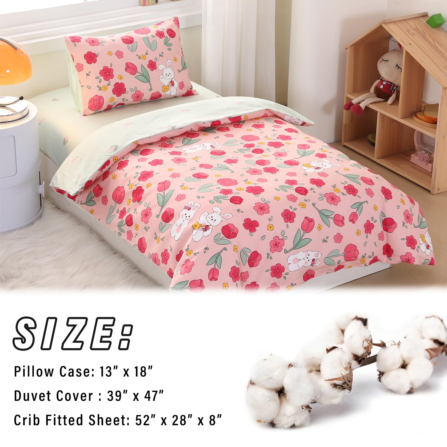 Bed Linen Pink Peter Rabbit Cot Bedding Bunny Baby Bedding