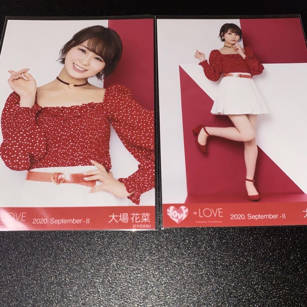 Amazon.co.jp: ＝LOVE イコラブ 大場花菜 生写真 赤白 衣装 チュウ