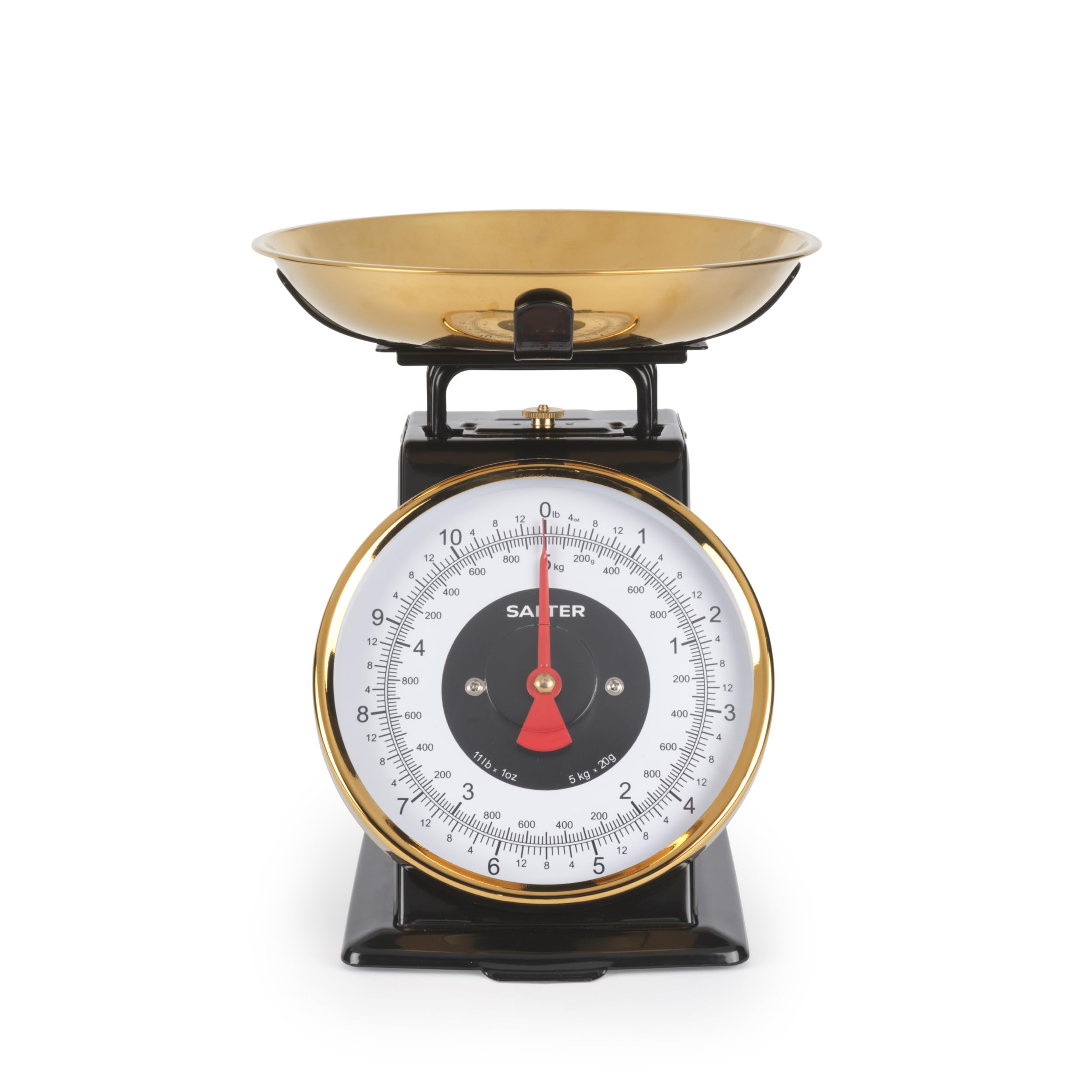 Salter Black & Gold Mechanical Kitchen Scale