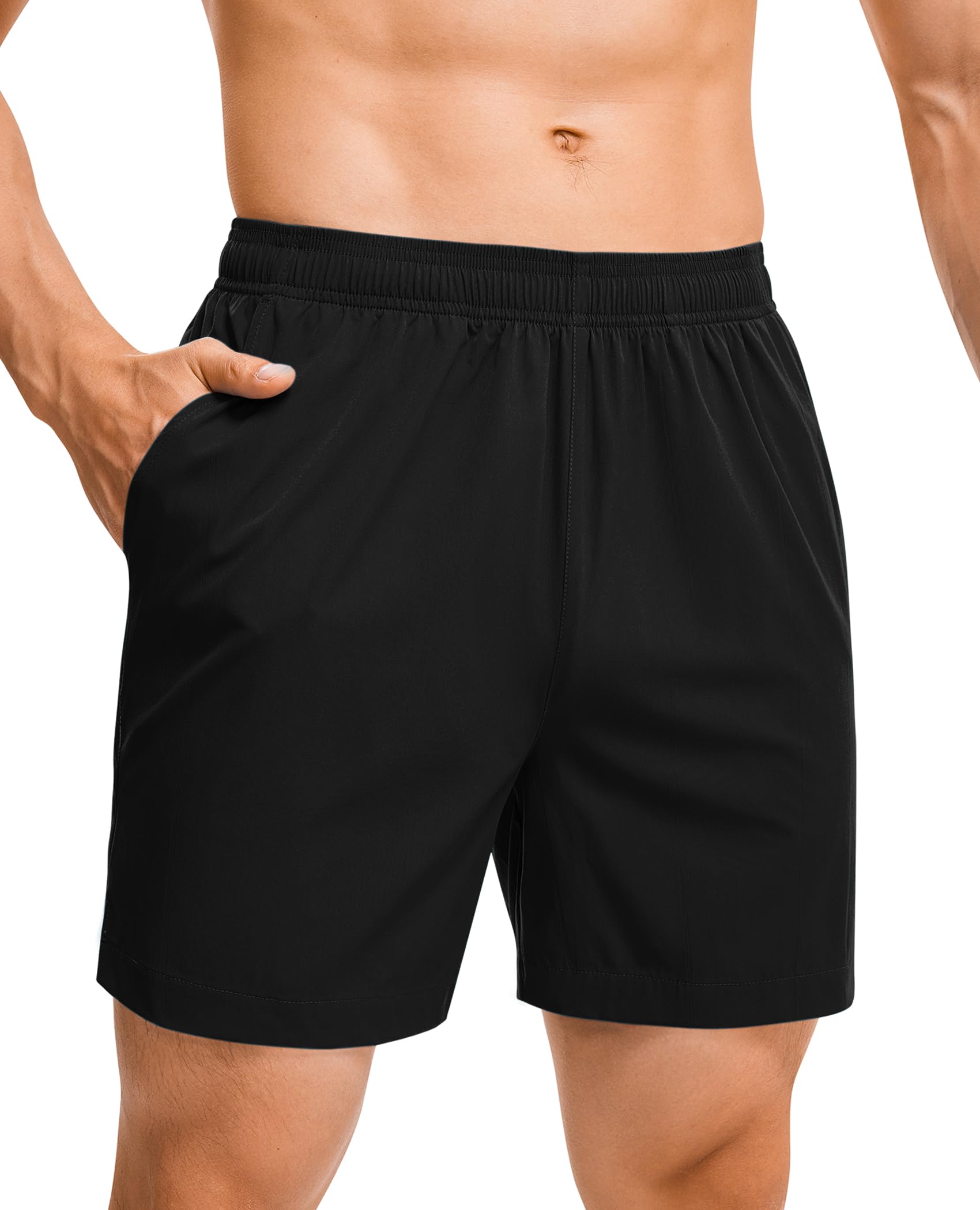 Milin Naco Mens Board Shorts Quick Dry Swim Trunks with Pockets Bathing Suits for Men Swim Shorts