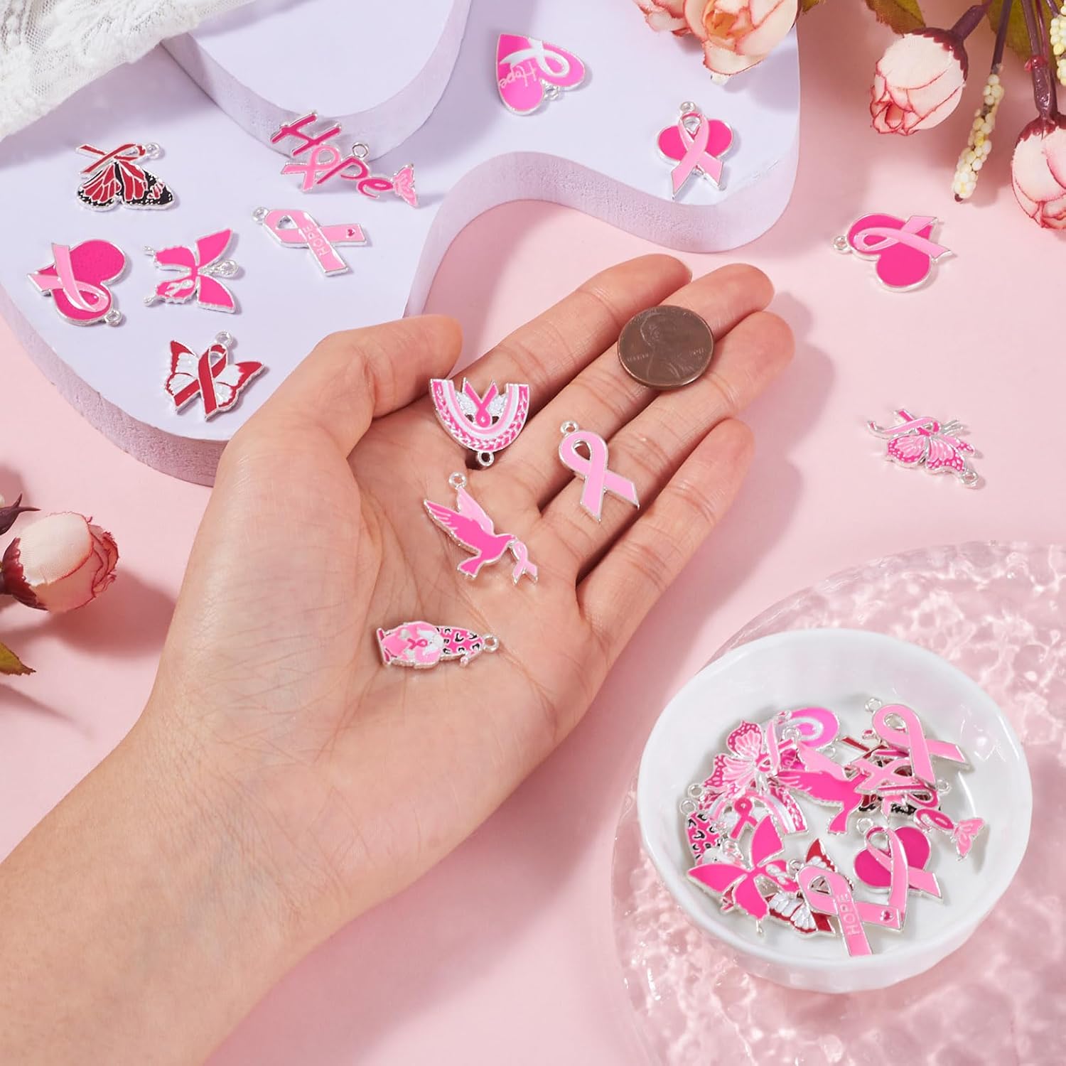 FASHEWELRY Assorted Enamel Charms Kandi Rainbow Knot Sport Bracelet Pendants for Necklace Earrings Keychain DIY Crafts Jewelry Making Supplies - Image 4