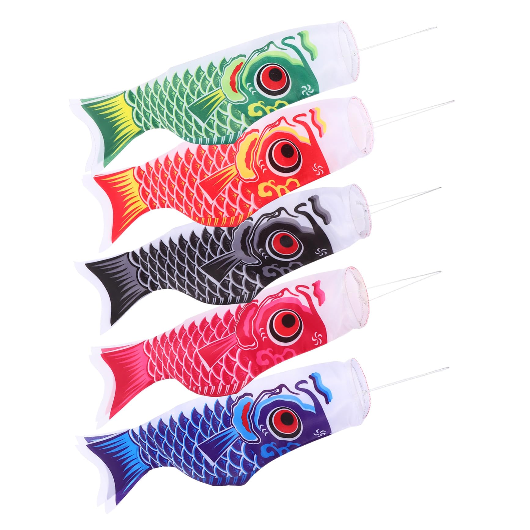 Drapeaux de poissons japonais koinobori VICASKY pour décoration de jardin