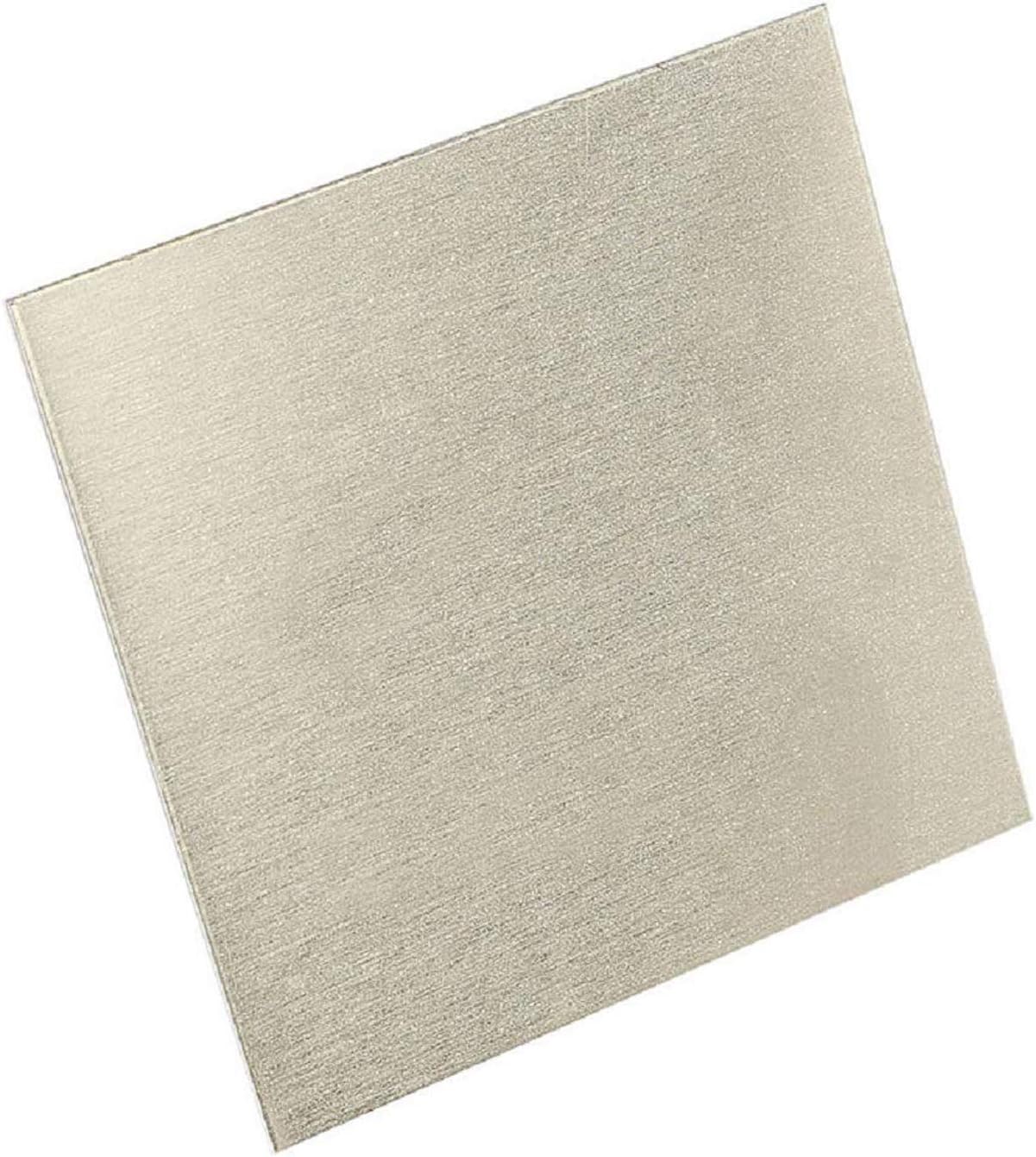 Nickel Plate Pure Nickel Sheet Suitable for Electroplating Equipment, 100 X 100mm Thickness 0.8-10mm,Thickness 4mm