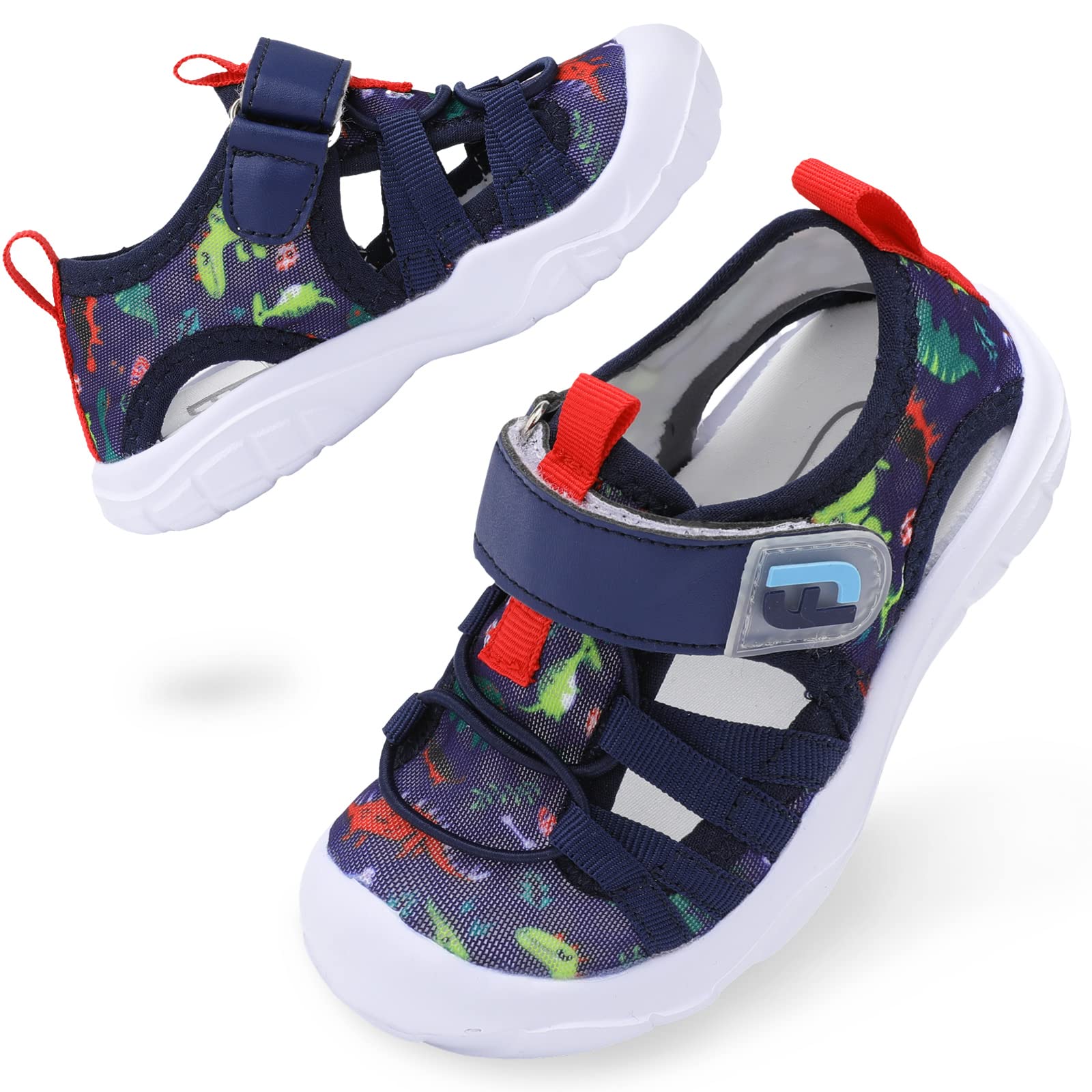 JOINFREE Toddler Boys Girls Water Shoes Breathable Qucik Dry Sport Beach Sandals Lightweight Barefoot Flexible