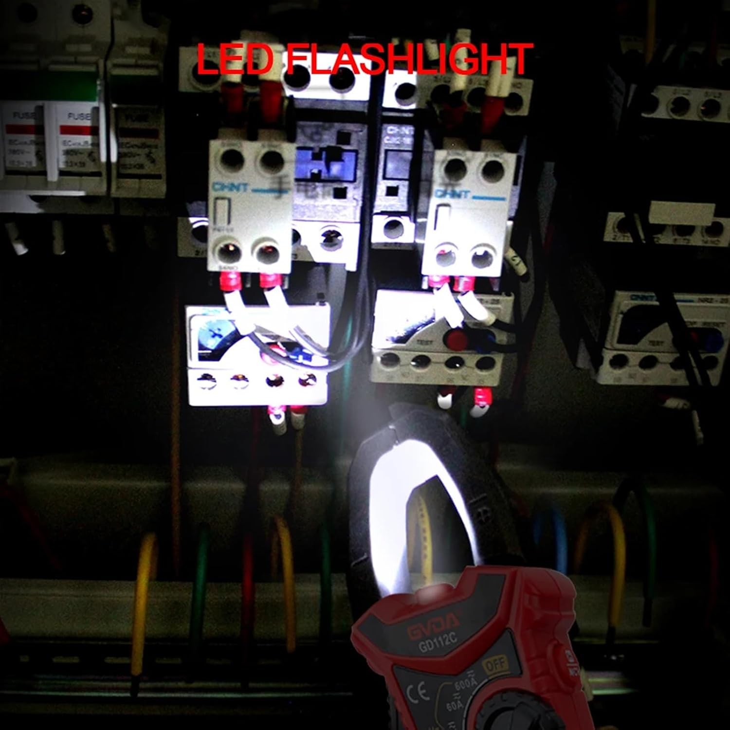 Digital Clamp Meter AC DC Current NCV Multimeter Pinza Amperimetrica True RMS Capacitance Ohm Hz Temperature Voltage Tester(GD112A)