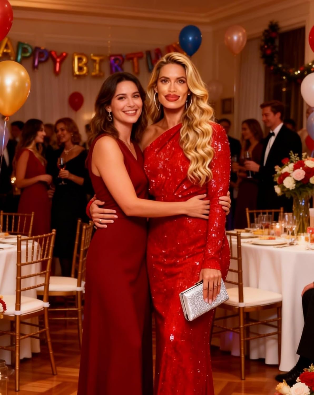 Verngo One Shoulder Long Sleeve Sparkly Sequin Prom Dresses 2026 Mermaid Bodycon Maxi Formal Evening Dress - Image 5