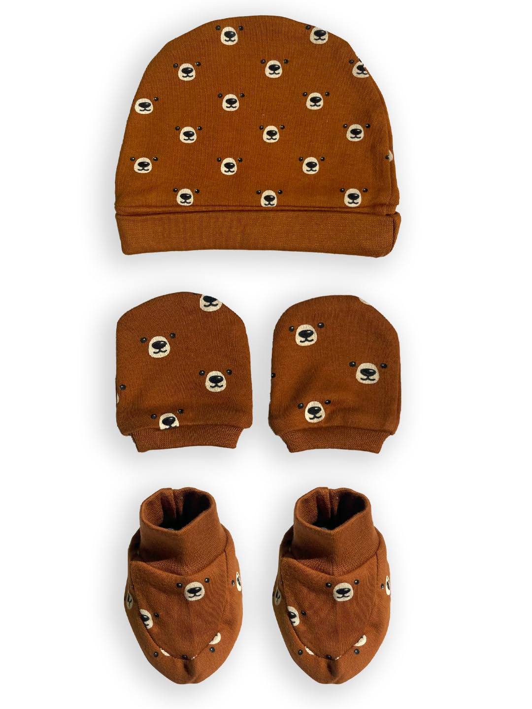 The Mom Store Baby Caps, Mittens and Booties Combo Set | Free Size | Newborn Babies | Cotton | Unisex | 0-3M - Review, Price and Buying Guide