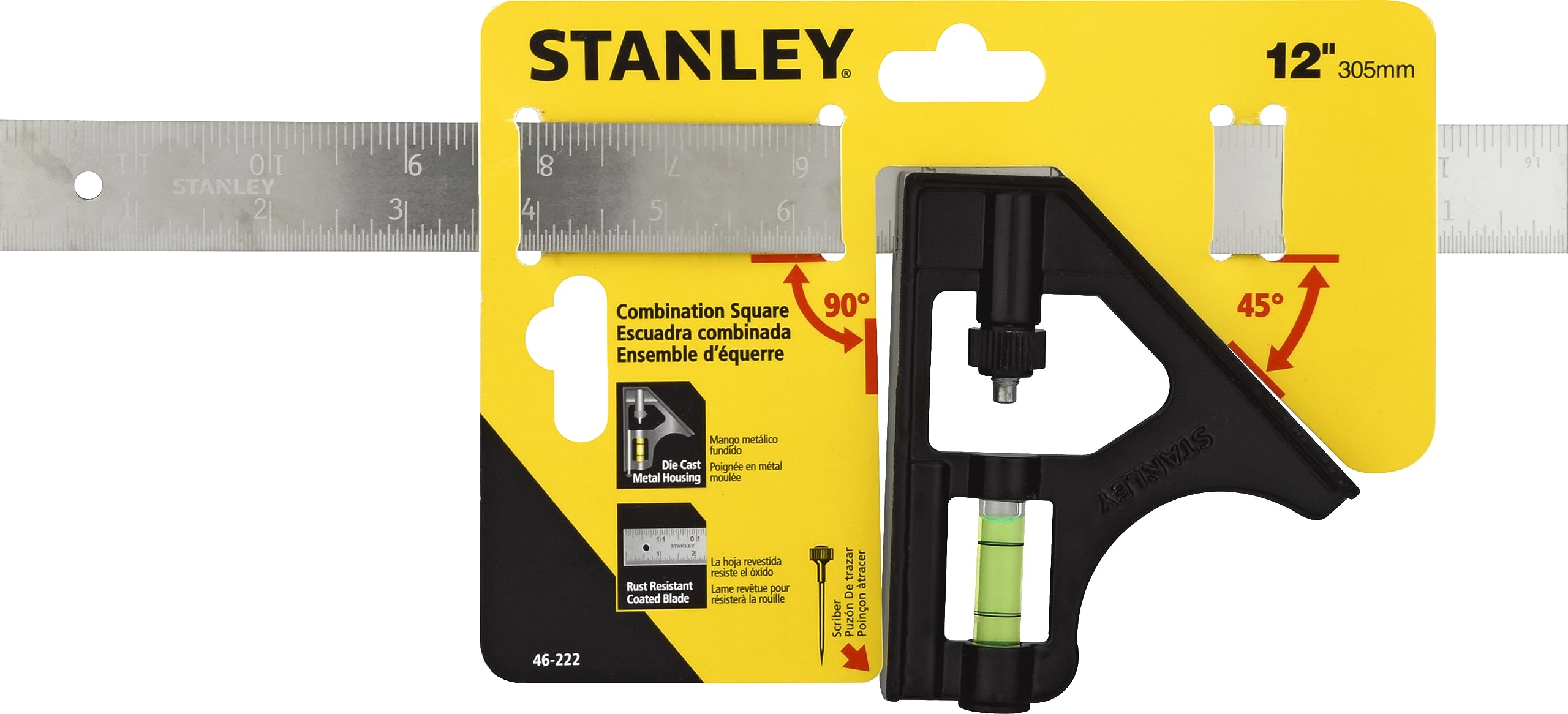 Stanley 46-222 Équerre combinée 30,5 cm
