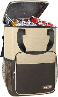 Hap Tim Cooler Backpack 30 Cans Insulated Backpack Cooler Lightweight Leak-Proof Soft Cooler Bag Large Capacity for Men Women to Picnics, Hiking, Camping, Beach, Lunch, Park or Day Trips