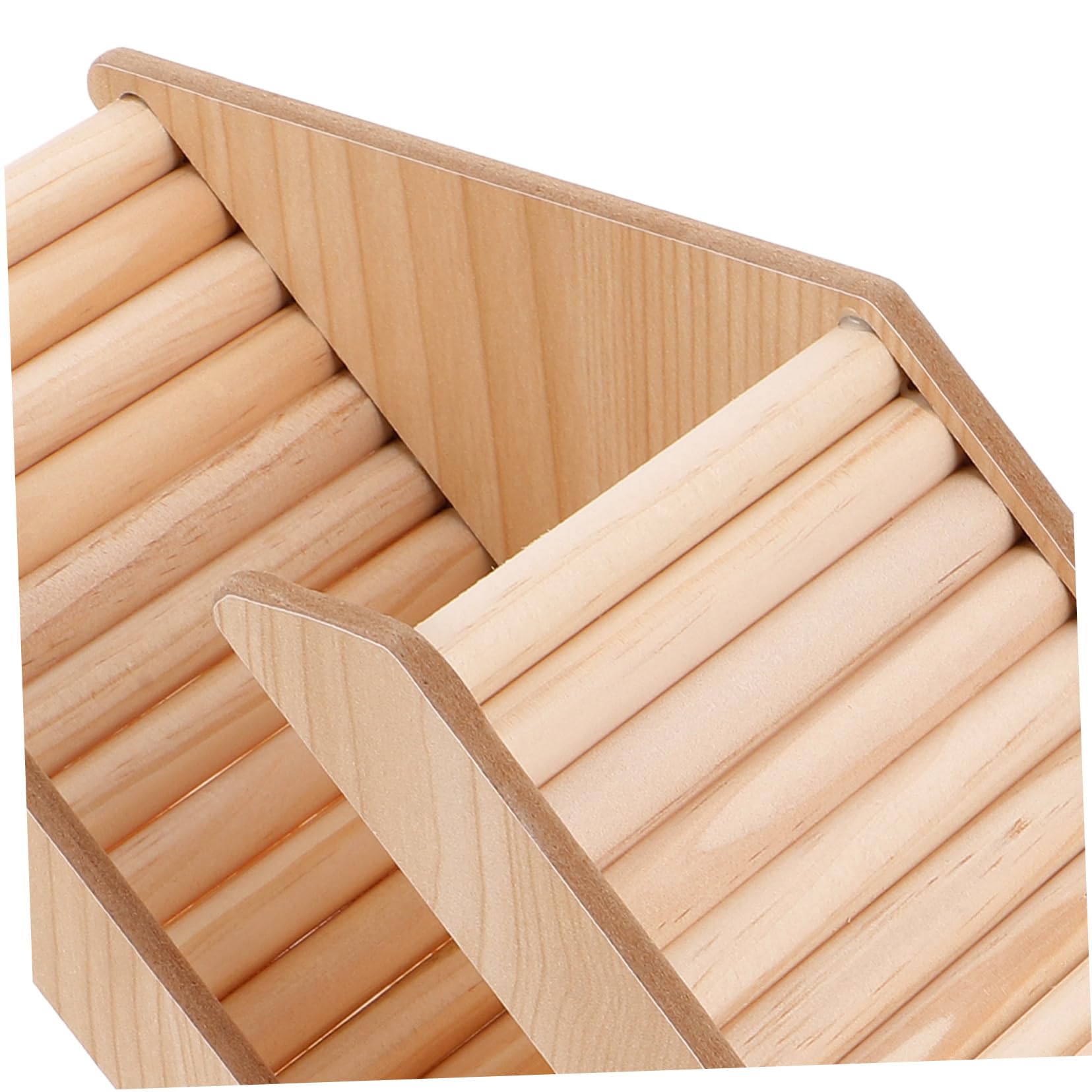INOOMP 3piezas Túnel De Escondite De Madera para Hámster Accesorio De Refugio Seguro para Jaulas De Mascotas Juguete De Actividad para Roedores