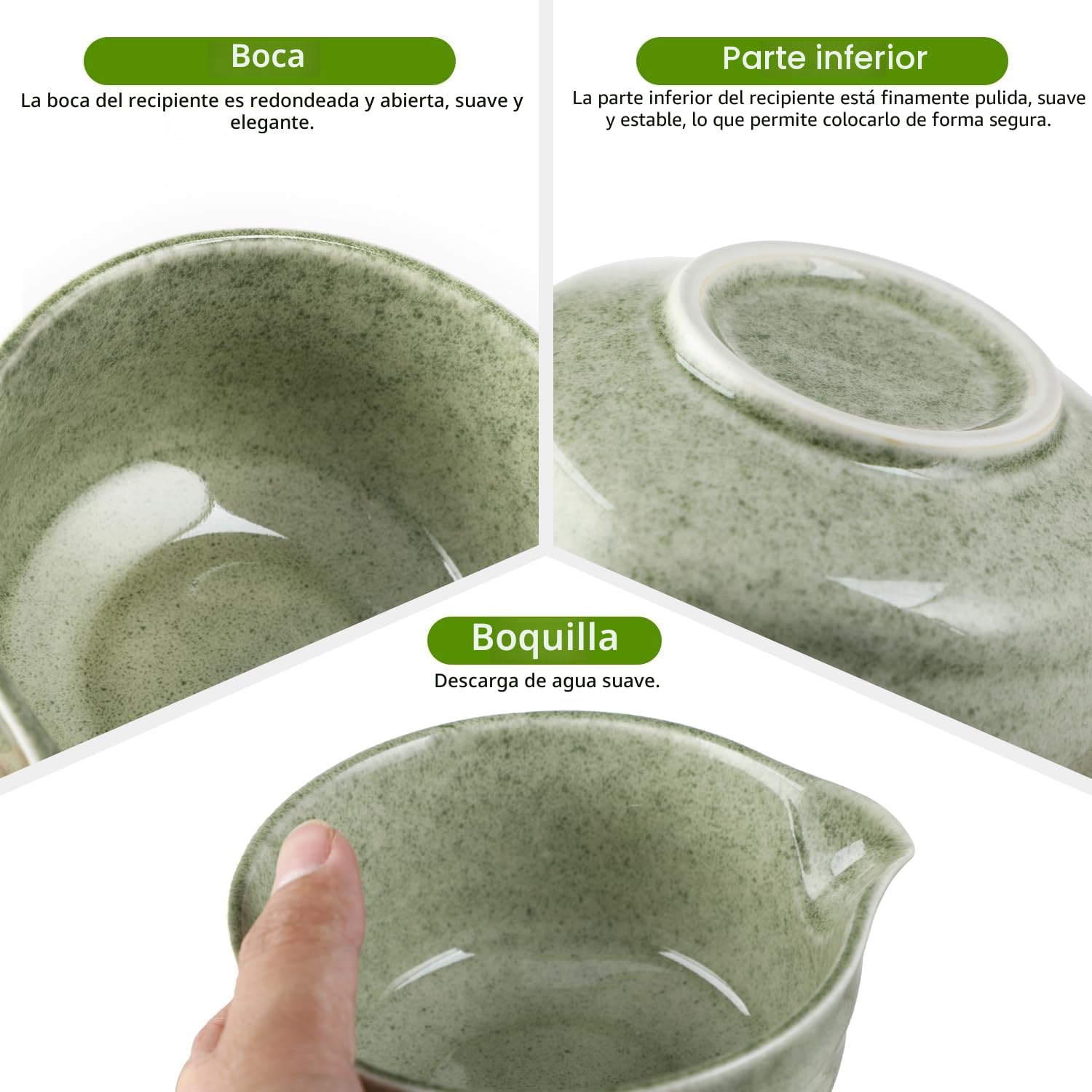Matcha Kit - Té Matcha Kit de 4 Piezas, Batidor Té Matcha, Cuenco Té Matcha, Soporte Chasen y Cuchara Matcha - Kit Matcha para la Ceremonia del Té - Ideal para el Hogar, la Oficina y Como Regalo