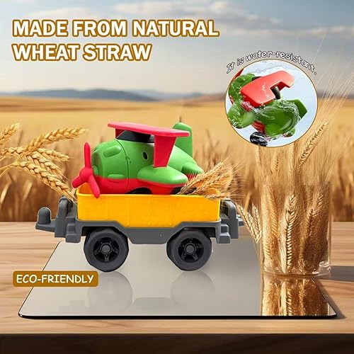 Miniatura 5 de Juego de tren de juguete de Navidad para niños pequeños de 3 a 5 años, locomotora con tren de avión debajo del árbol de Navidad, regalos de