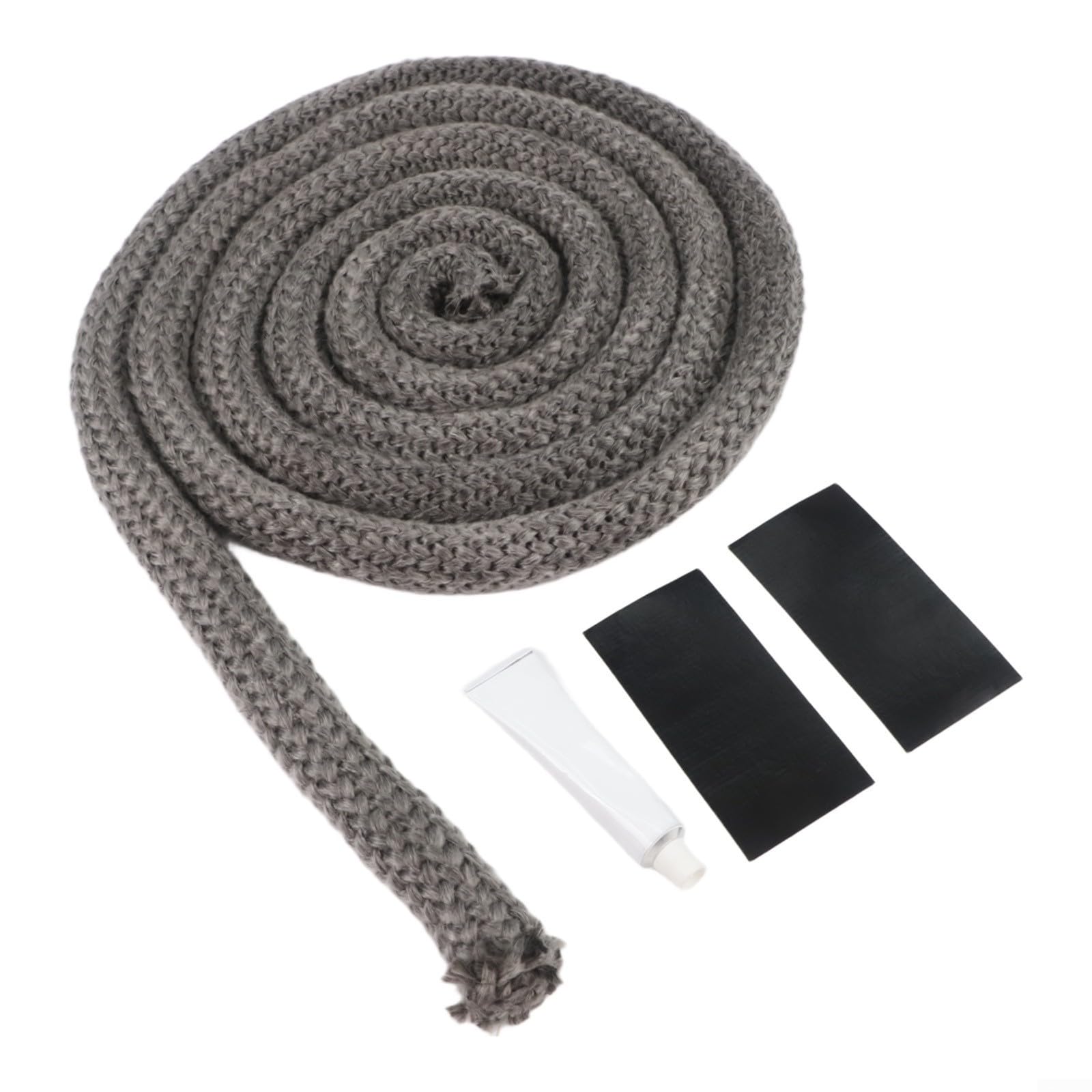 Kit di guarnizioni di ricambio per porta della stufa a legna, in fibra di vetro, corda rotonda da 6 mm a 25 mm, per esigenze di tenuta del forno del camino (25 mm)