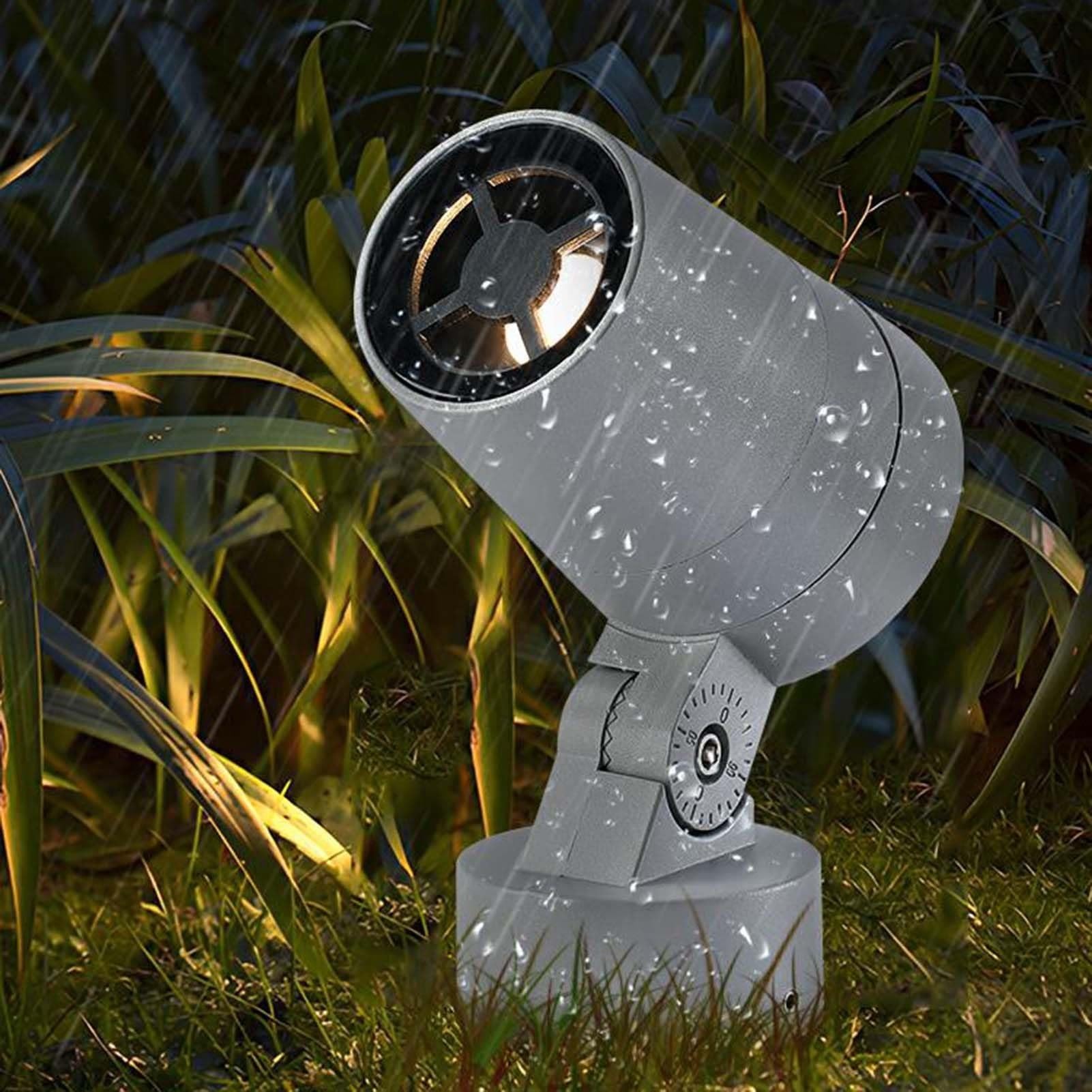 Obrotowy reflektor - Zewnętrzne reflektory LED, wodoodporne światła drzew IP66, reflektor wiązkowy LED 12 V/24 V, do podwórka, ogrodów, trawników, świateł do willi i krajobrazów (ciepły biały
