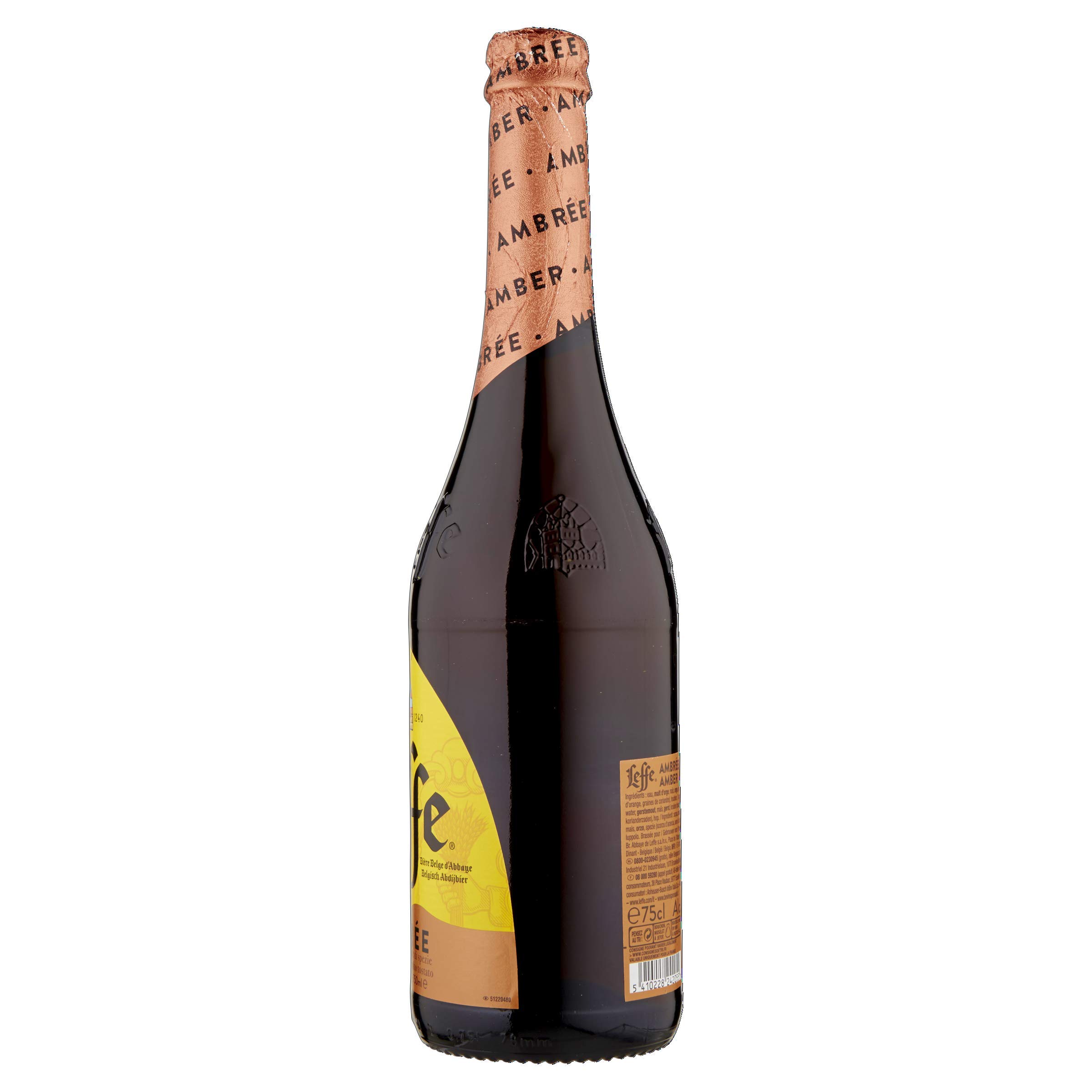 Leffe Ambree Birra, Bottiglia - Pacco da 6 x 750 ml