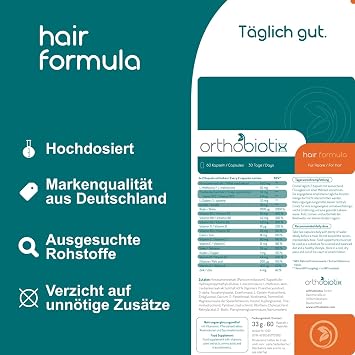Hair Formula - 60 Capsules High Dose