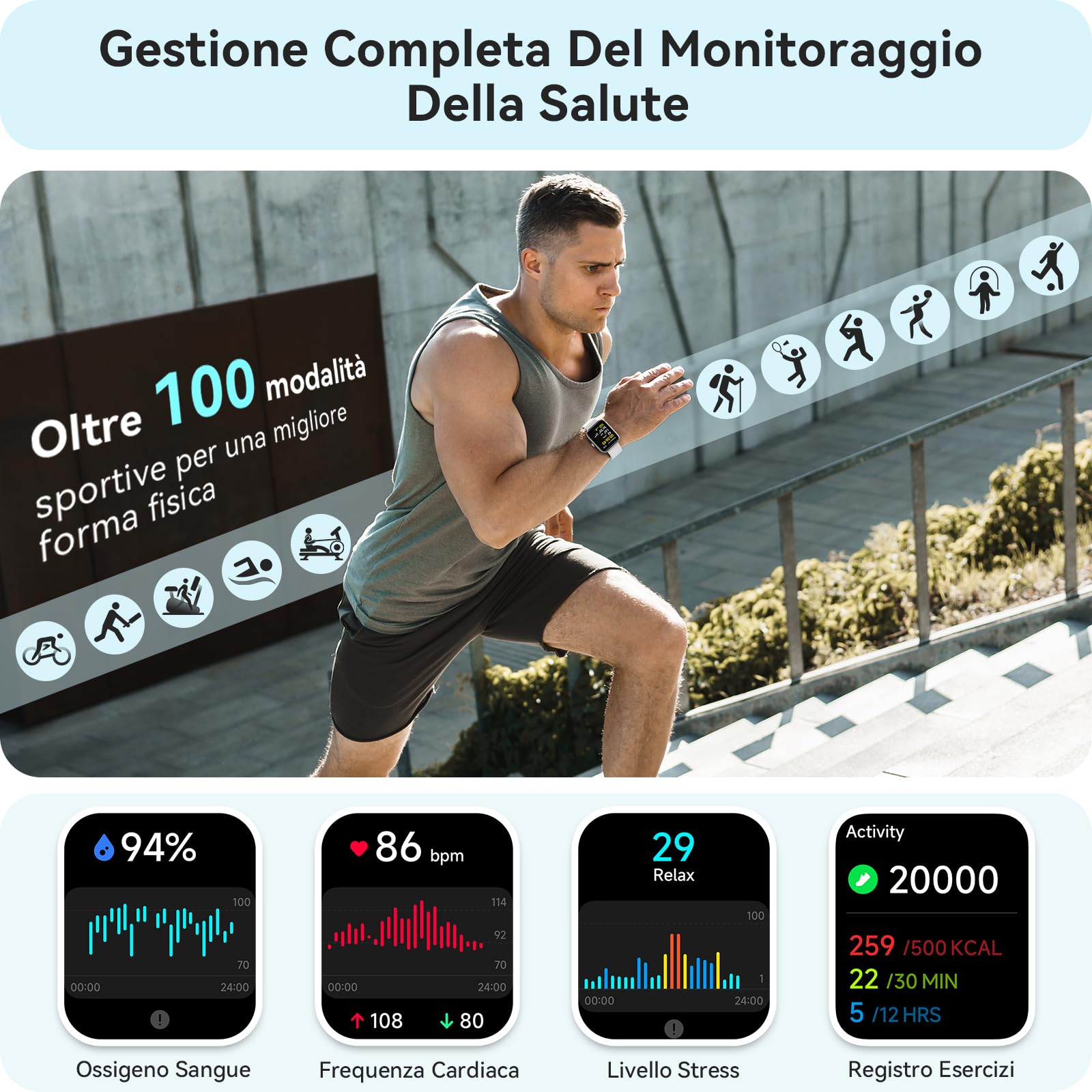 Orologio Smartwatch Donna- 1.91" Smartwatch con Chiamata Bluetooth Alexa, 24H Sonno Cardiofrequenzimetro Spo2, 120 Modalità Sport, Impermeabile IP68 Sportivo Digitale Contapassi Donna per Android iOS
