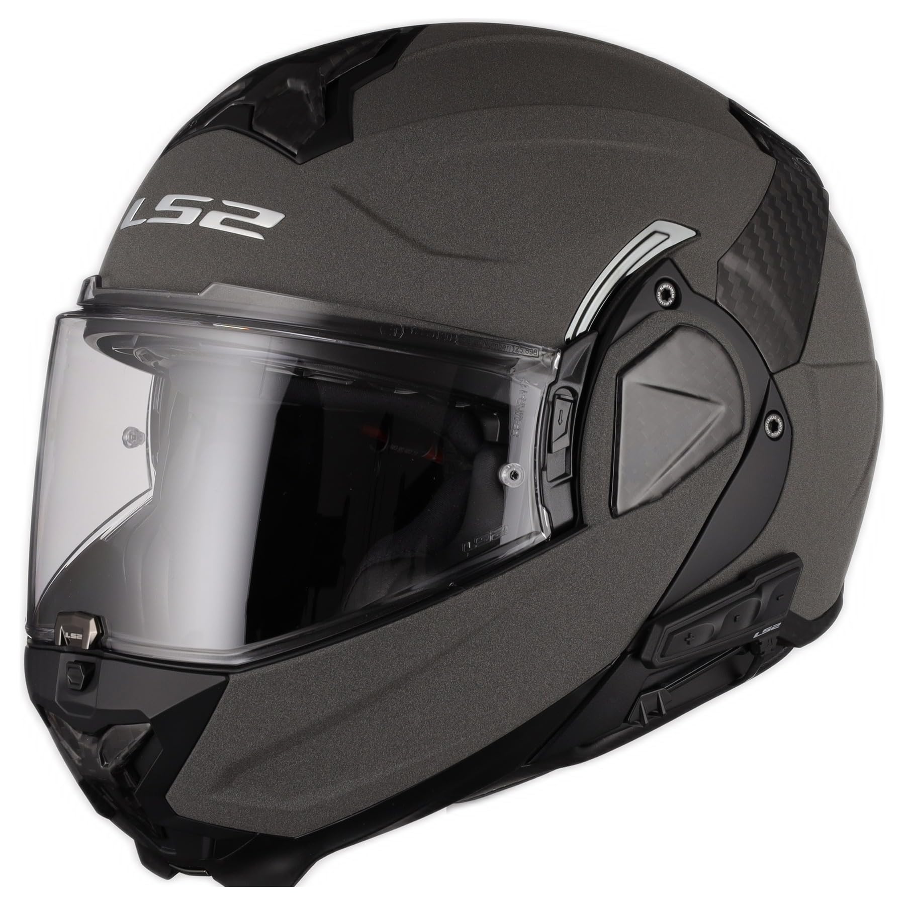 Helmets Advant II Modular Motorcycle Helmet with Midland Spectrum Bluetooth Headset