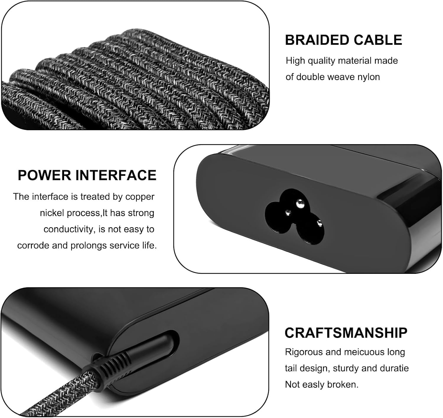 Caricatore USB C 100W per HP Spectre Fold 17 x360 Pavilion Plus 14