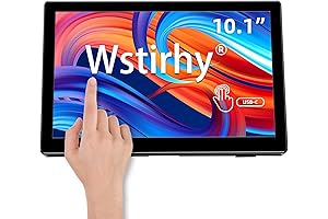 Small Touchscreen Monitor, 10.1" Portable IPS Display