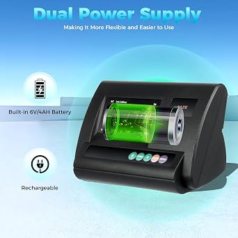 2T/4409Lbs Livestock Scale High Precision Indicator High Precision Livestock Scale Kit with Ultra-Bright LED Display Floor Animal Scale Kit for Goat, Cattle, Pig, Sheep, Horse, Vegetables